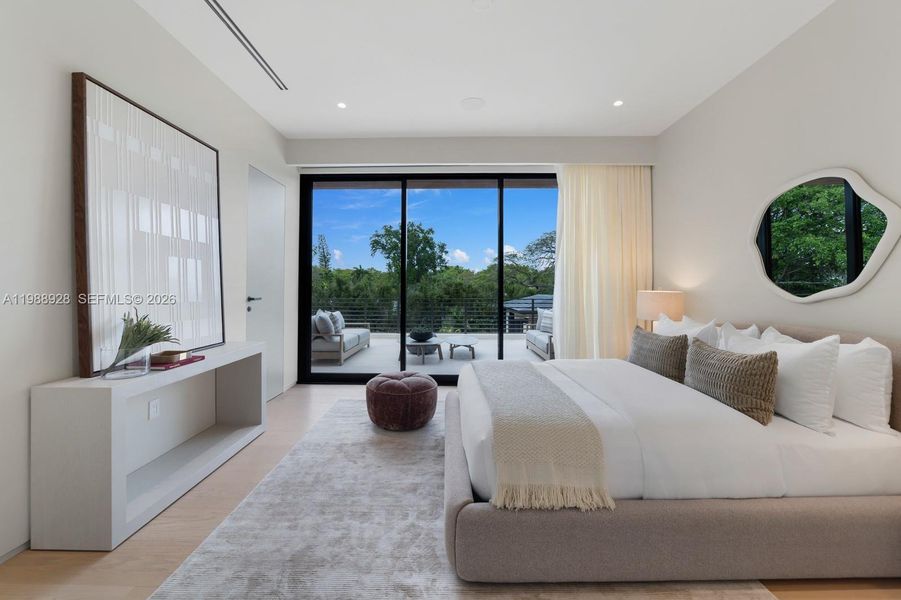 Furnished interior view inside a new home in , Miami (Image 40).