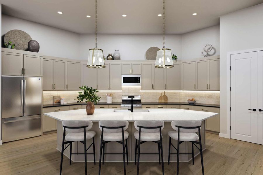 Representative furnished interior of a home built from the The Dreamland by David Weekley Homes in Lakeview - Estate Collection, Waller (Image 5). Representative furnished interior of a home built from the The Dreamland by David Weekley Homes in Lakeview - Estate Collection, Waller (Image 5).