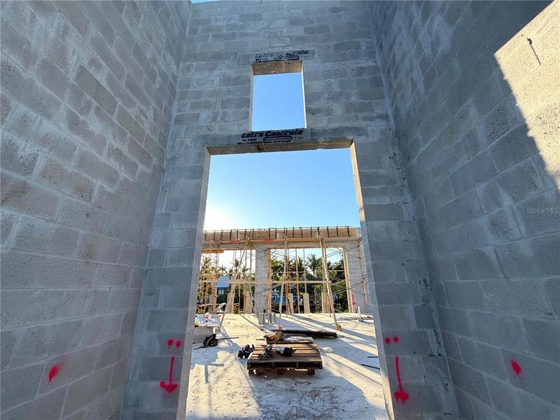 In-progress construction of a new home in , Sarasota, FL (Image 18).
