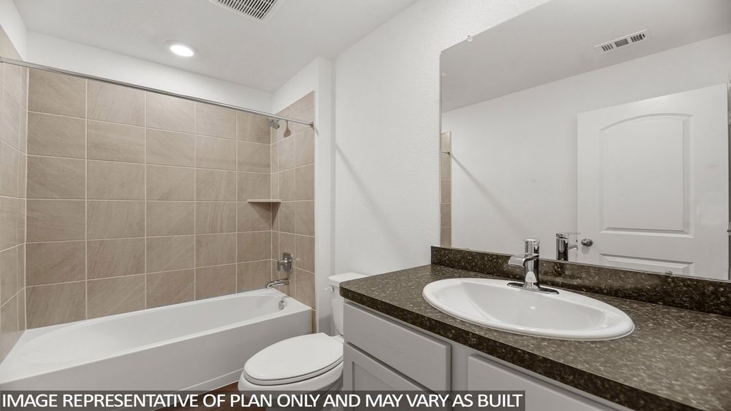 Representative furnished interior of a home built from the Naples by D.R. Horton in Mill Creek, Magnolia (Image 6).