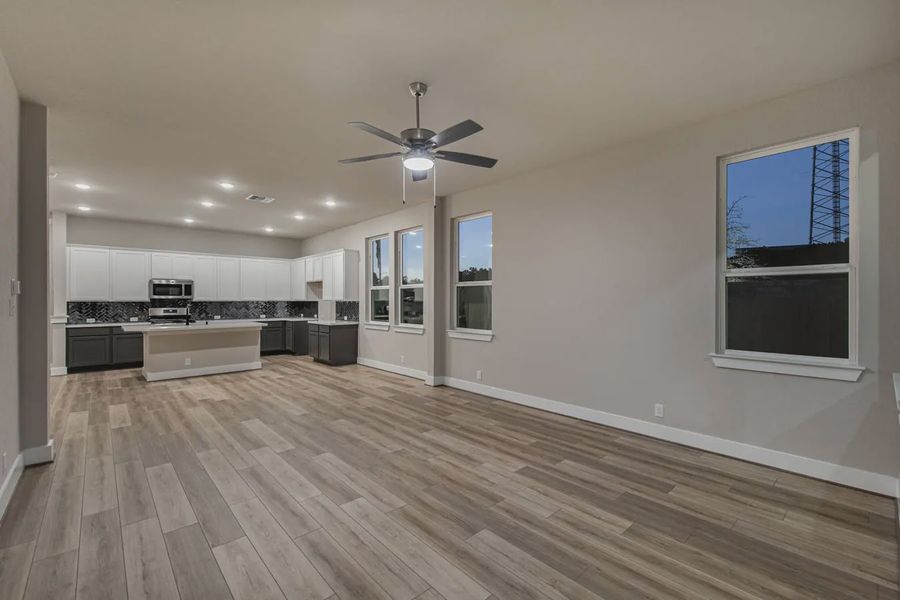 Representative unfurnished interior of a home built from the Jordy by Chesmar Homes in Stillwater Ranch, Buda (Image 17).