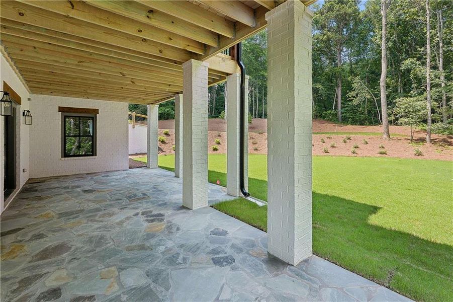 Exterior details and patio area of a home in , Canton (Image 4). Exterior details and patio area of a home in , Canton (Image 4).