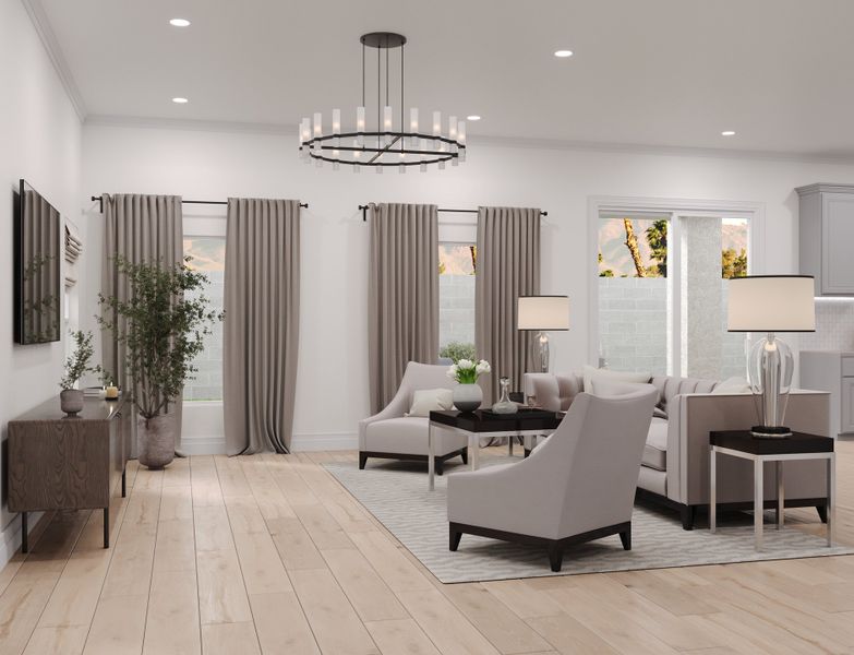 Representative furnished interior of a home built from the Sabino by Beazer Homes in Montana Vista - Highland, Buckeye (Image 6).