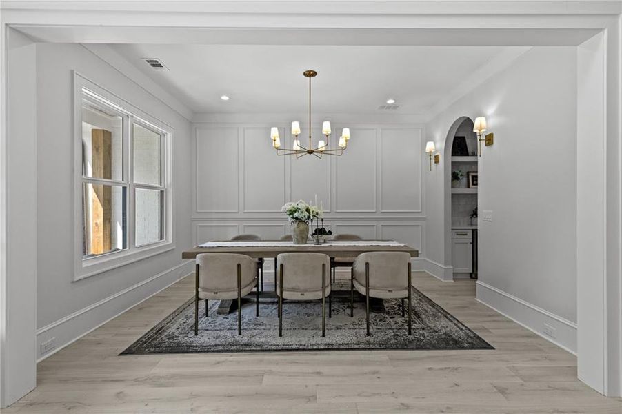 Furnished interior view inside a new home in , Dacula (Image 60).