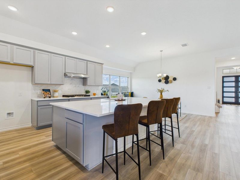 Furnished interior view inside a new home in Potranco Oaks, Castroville (Image 14).