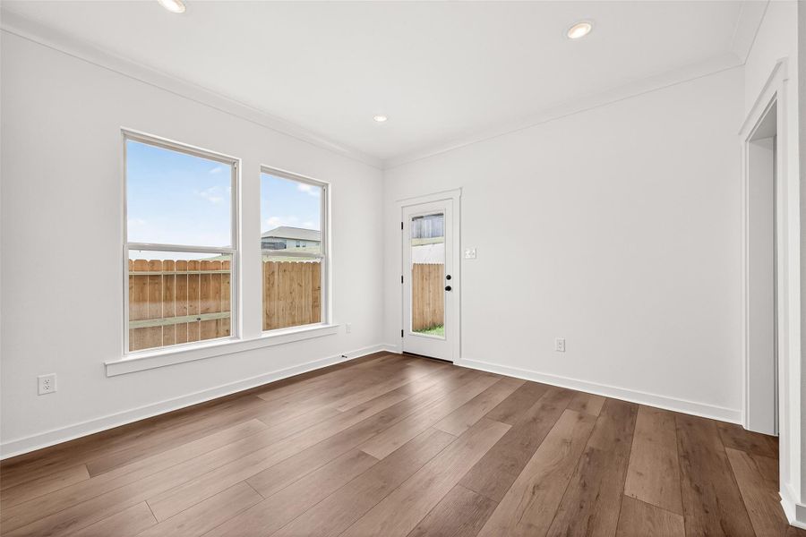 Spacious, unfurnished interior of a new home in Mostyn Springs, Magnolia (Image 34). Spacious, unfurnished interior of a new home in Mostyn Springs, Magnolia (Image 34).