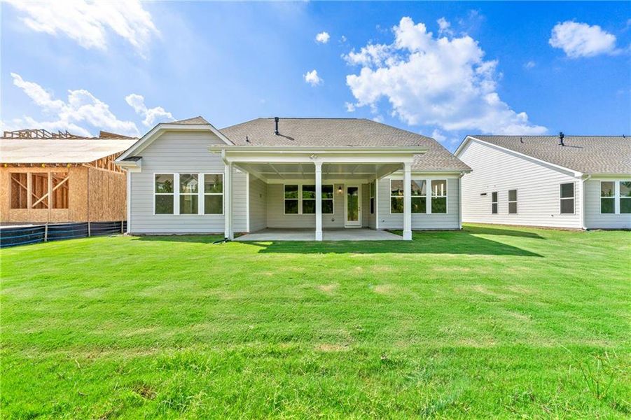 Front exterior of a new home in Cresswind Georgia at Twin Lakes, Hoschton, GA, highlighting curb appeal (Image 25).