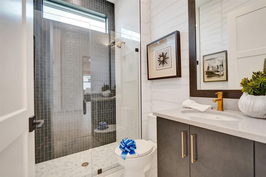 Furnished interior view inside a new home in Esprit at Avenir, Palm Beach Gardens (Image 17).