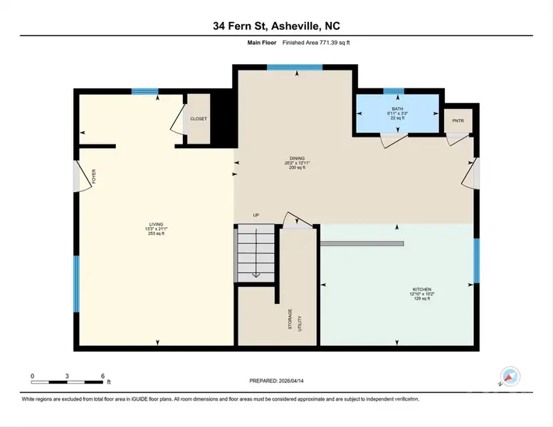 2D floor plan layout of this home in , Asheville, NC (Image 4).