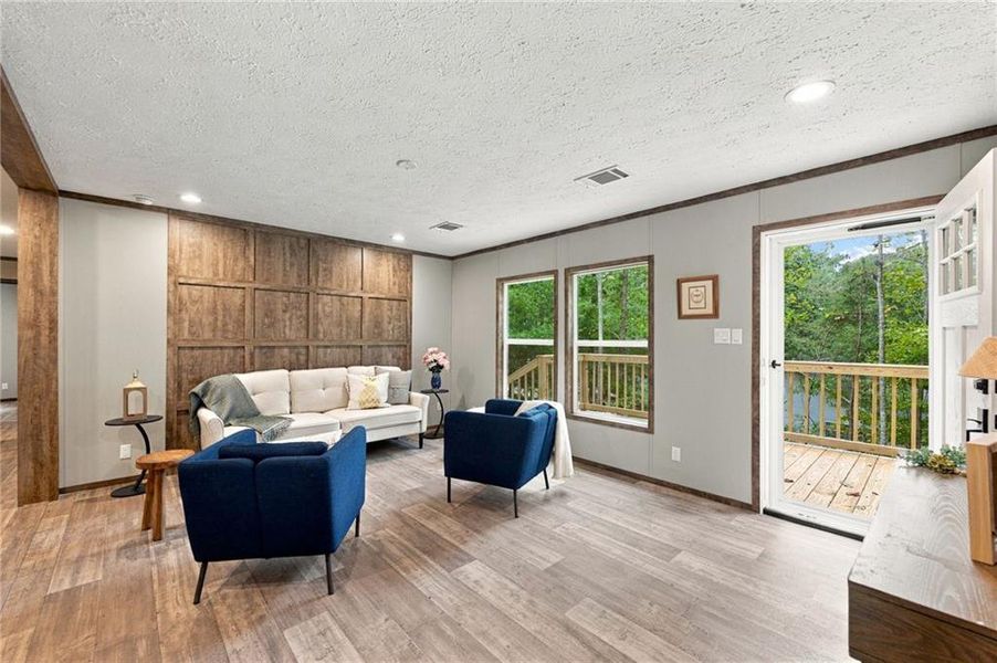 Furnished interior view inside a new home in , Clarkesville (Image 36).