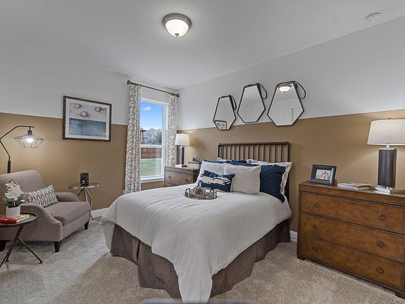 Representative furnished interior of a home built from the Middleton by Landon Homes in Lexington Frisco, Frisco (Image 33).