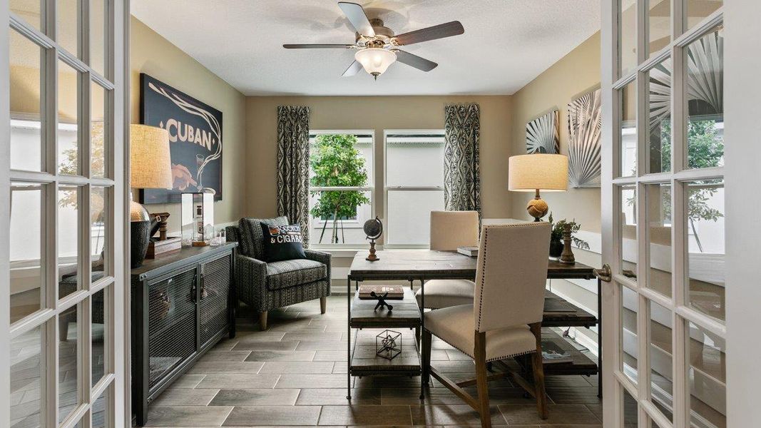 Representative furnished interior of a home built from the Clifton by D.R. Horton in American Village, Palm Coast (Image 11).