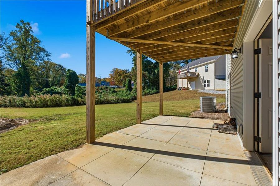 Exterior details and patio area of a home in , Dahlonega (Image 30).