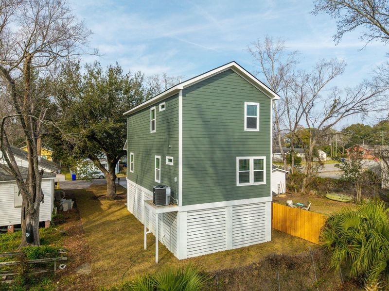 Exterior details and patio area of a home in , North Charleston (Image 29).