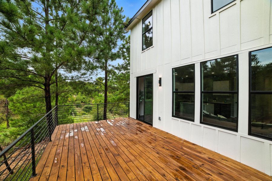 View of wooden terrace View of wooden terrace