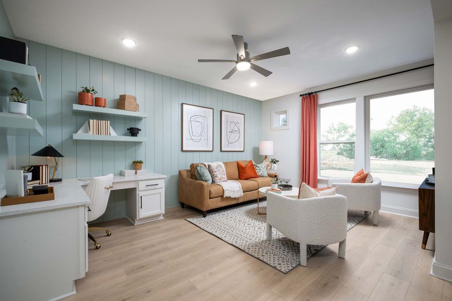 Representative furnished interior of a home built from the The Gladstone by David Weekley Homes in The Preserve at Five Oaks, Lebanon (Image 4).