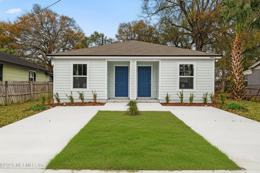 Front exterior of a new home in , Jacksonville, FL, highlighting curb appeal (Image 2). Front exterior of a new home in , Jacksonville, FL, highlighting curb appeal (Image 2).