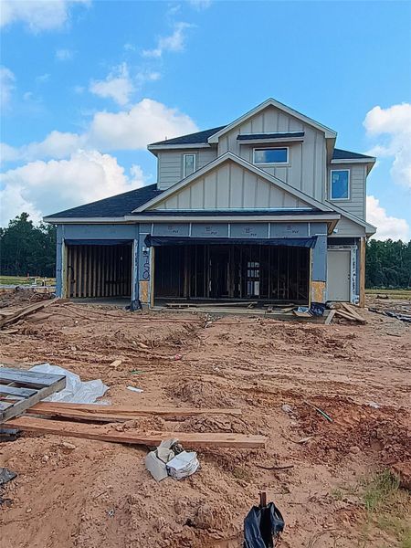 In-progress construction of a new home in Enclave at Willis, Willis, TX (Image 36).
