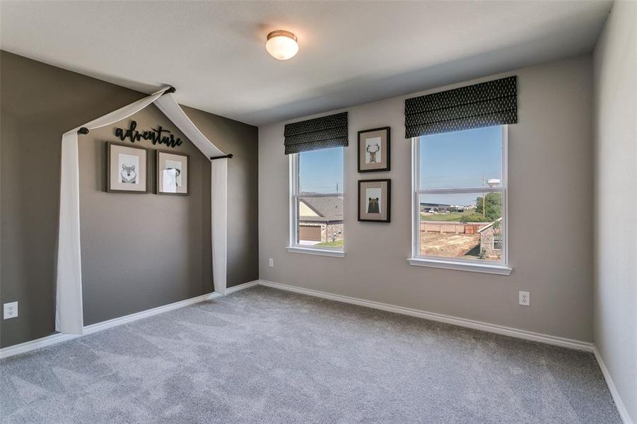 Spacious, unfurnished interior of a new home in The Preserve, Justin (Image 30).