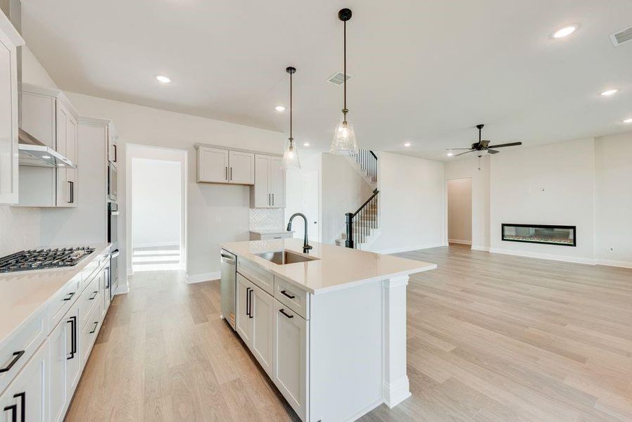 Furnished interior view inside a new home in Villages of Creekwood, Frisco (Image 15).