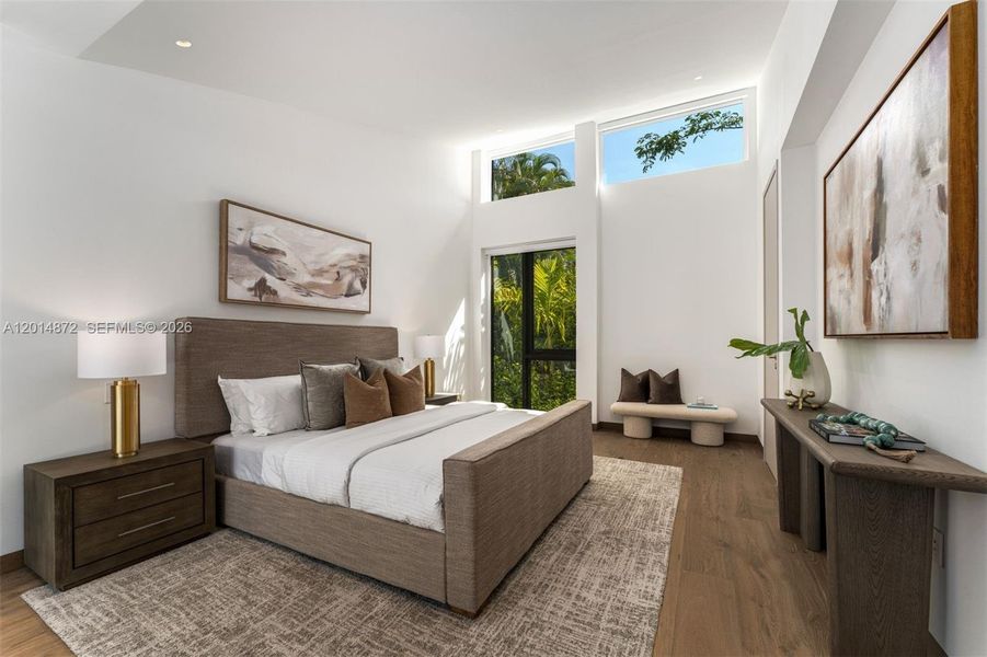 Furnished interior view inside a new home in , Coral Gables (Image 9). Furnished interior view inside a new home in , Coral Gables (Image 9).