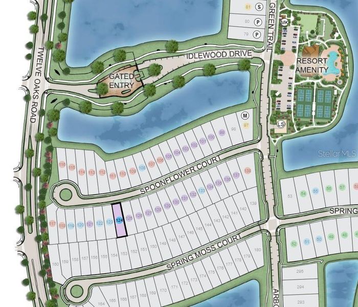 Esplanade at Center Lake Ranch ~ Site Map