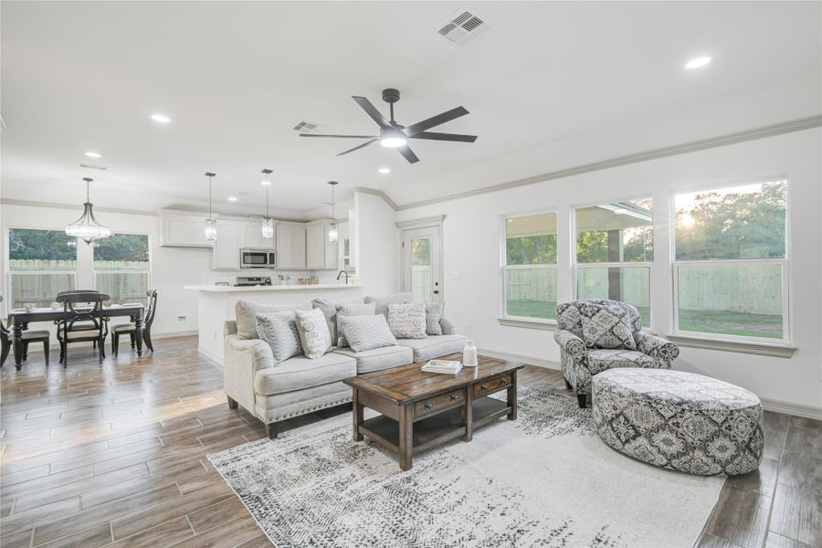 Furnished interior view inside a new home in , Lake Jackson (Image 13). Furnished interior view inside a new home in , Lake Jackson (Image 13).