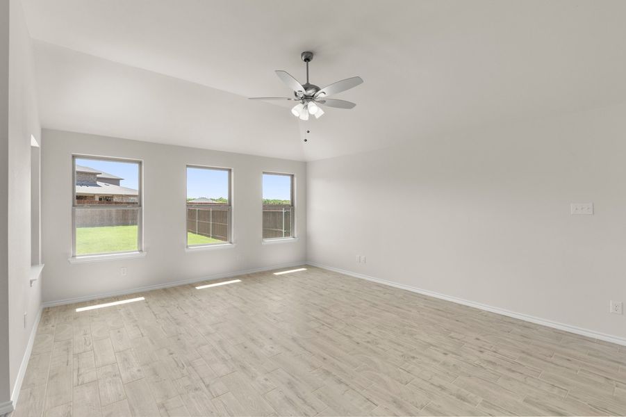 Front exterior of a new home in Northspur, Terrell, TX, highlighting curb appeal (Image 17).