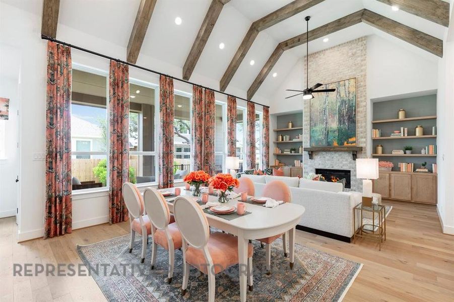 Furnished interior view inside a new home in Sonoma Verde: 60ft. lots, McLendon-Chisholm (Image 24).