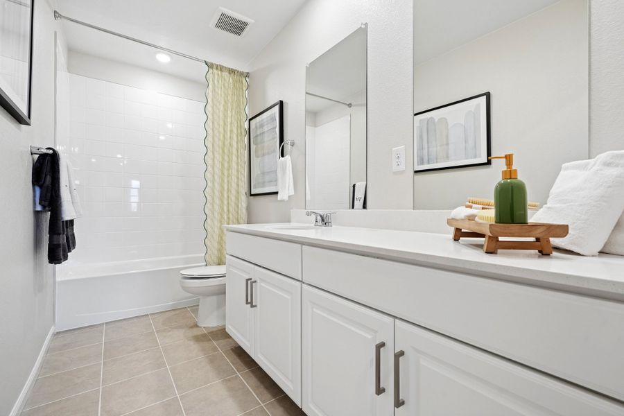 Representative furnished interior of a home built from the Summit by Taylor Morrison in Sugar Creek Alpine, Loveland (Image 24).