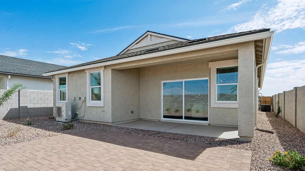 Exterior details and patio area of a home in Heartland Ranch, Coolidge (Image 3).