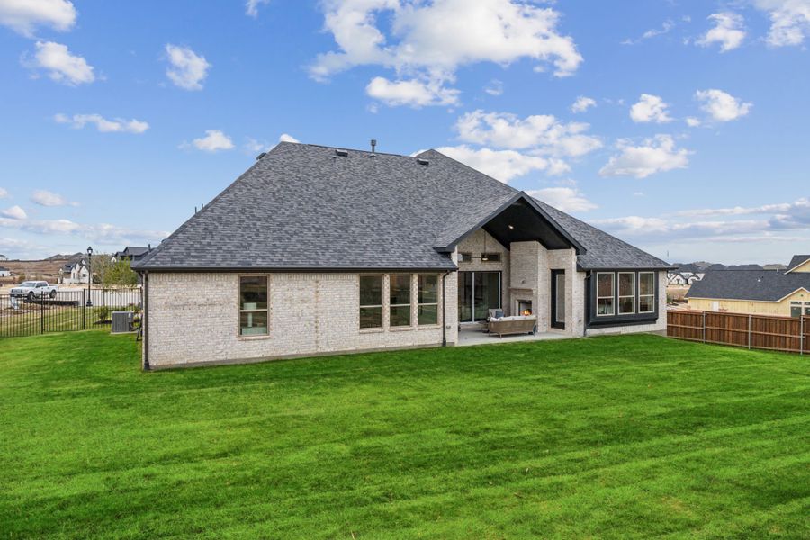 Exterior details and patio area of a home in The Vines, Haslet (Image 26). Exterior details and patio area of a home in The Vines, Haslet (Image 26).