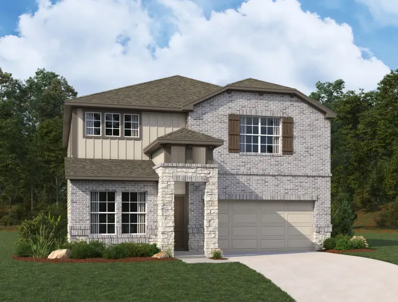 Representative exterior photo of a completed home built from the Colton by Ashton Woods in Saddlebrook Ranch, Schertz, TX (Image 12).