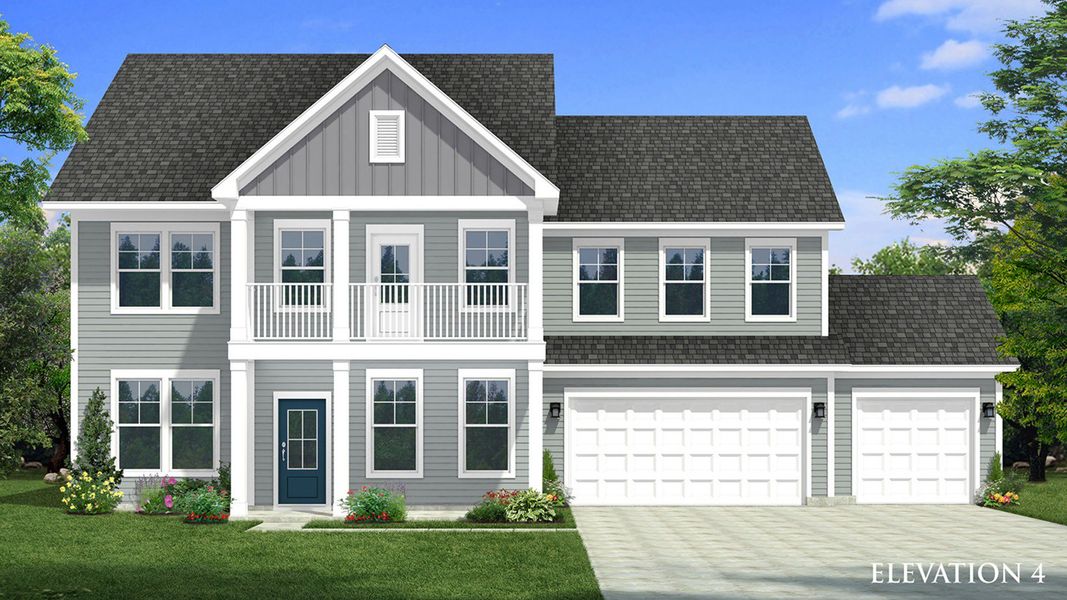 Representative exterior photo of a completed home built from the Townsend by DRB Homes in McBride, Indian Trail, NC (Image 21).