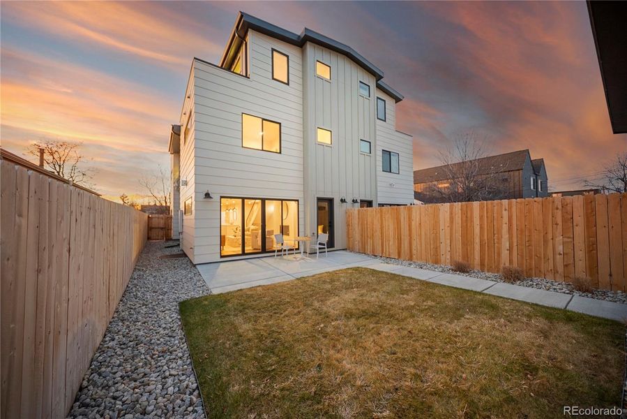 Exterior details and patio area of a home in , Denver (Image 28). Exterior details and patio area of a home in , Denver (Image 28).
