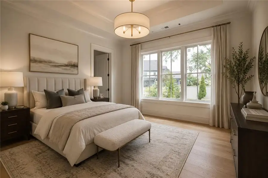 Furnished interior view inside a new home in , Alpharetta (Image 9).