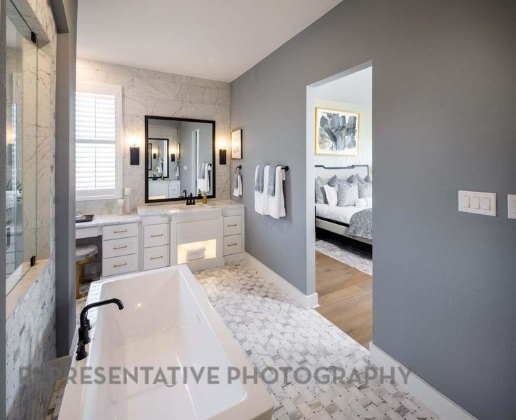 Furnished interior view inside a new home in Elyson: 65ft. lots, Katy (Image 9). Furnished interior view inside a new home in Elyson: 65ft. lots, Katy (Image 9).