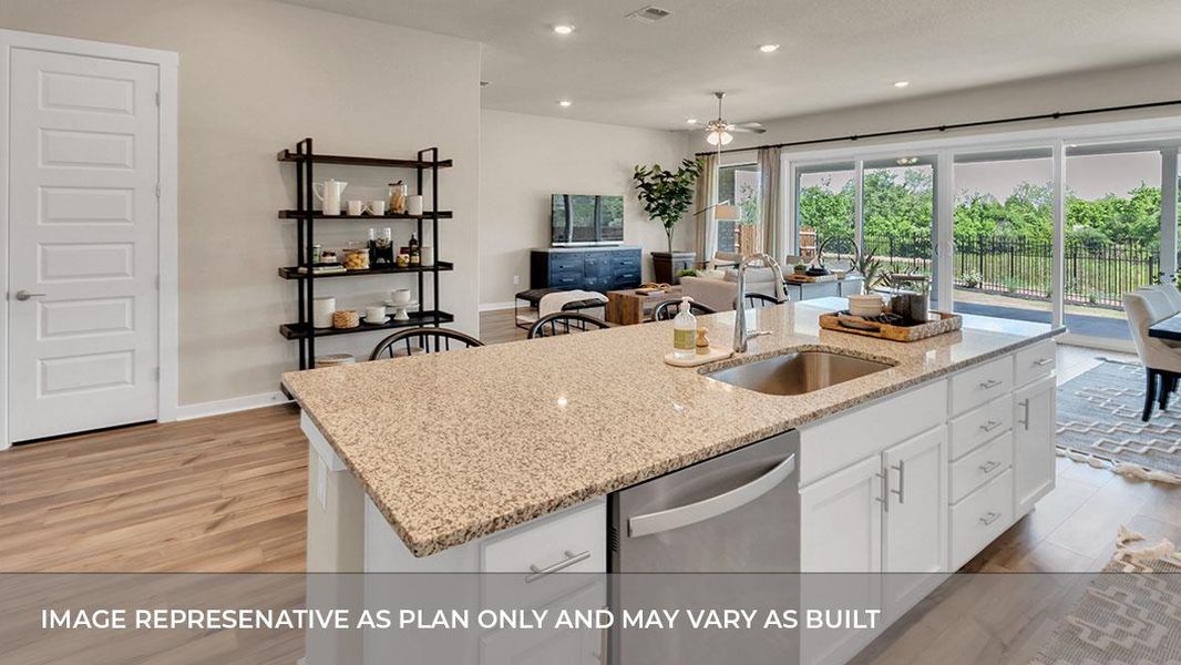 Furnished interior view inside a new home in Rosenbusch Ranch, Leander (Image 19).