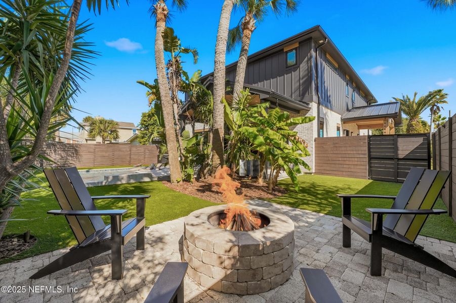 Exterior details and patio area of a home in , Neptune Beach (Image 32). Exterior details and patio area of a home in , Neptune Beach (Image 32).