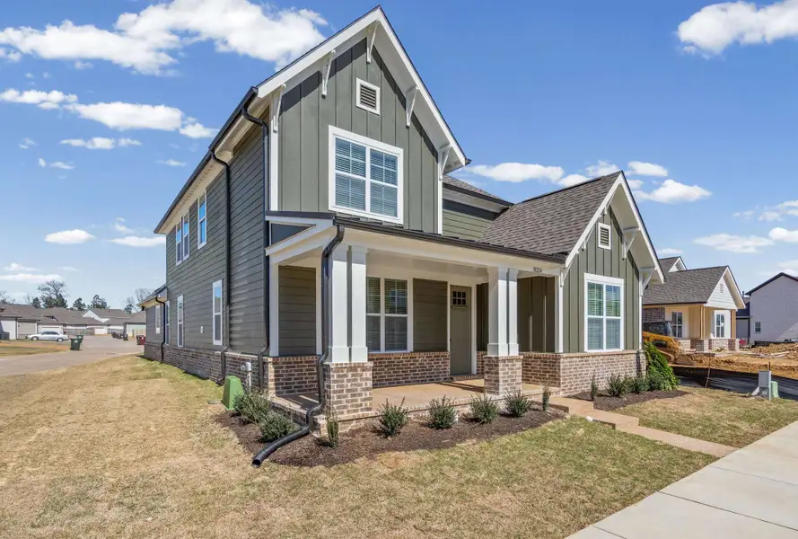 Front exterior of a new home in Lockwood, Collierville, TN, highlighting curb appeal (Image 2).