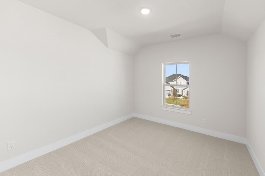 Spacious, unfurnished interior of a new home in Inspiration Collection 60 at Painted Tree, McKinney (Image 23). Spacious, unfurnished interior of a new home in Inspiration Collection 60 at Painted Tree, McKinney (Image 23).