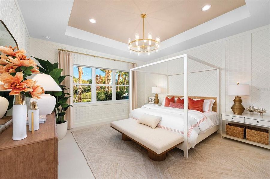 Furnished interior view inside a new home in Valencia Ridge, Wesley Chapel (Image 17).