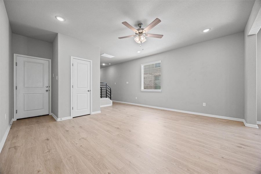 Spacious, unfurnished interior of a new home in Crosswinds, Kyle (Image 20). Spacious, unfurnished interior of a new home in Crosswinds, Kyle (Image 20).