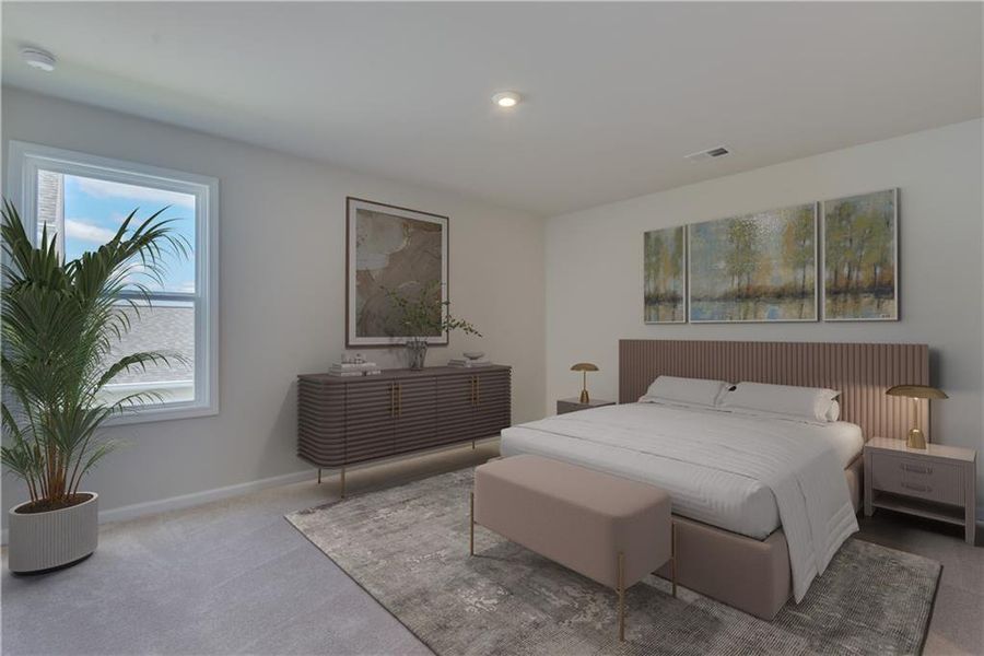 Furnished interior view inside a new home in , Powder Springs (Image 14).