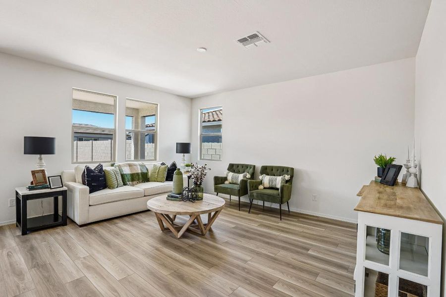 Furnished interior view inside a new home in Bella Camino Traditions, San Tan Valley (Image 5).