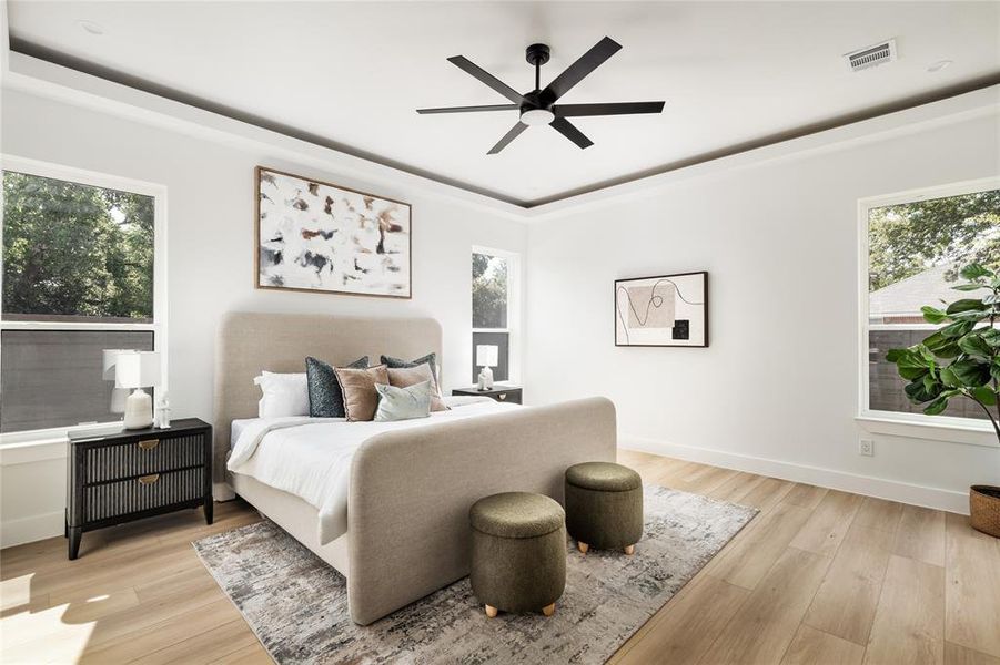 Furnished interior view inside a new home in , Dallas (Image 5).