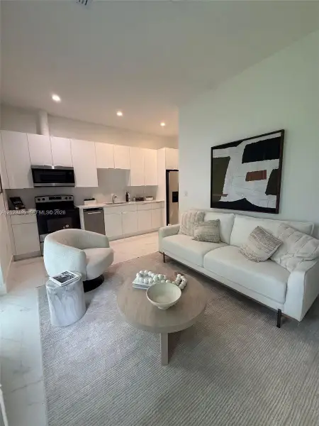 Furnished interior view inside a new home in , Miami (Image 3).