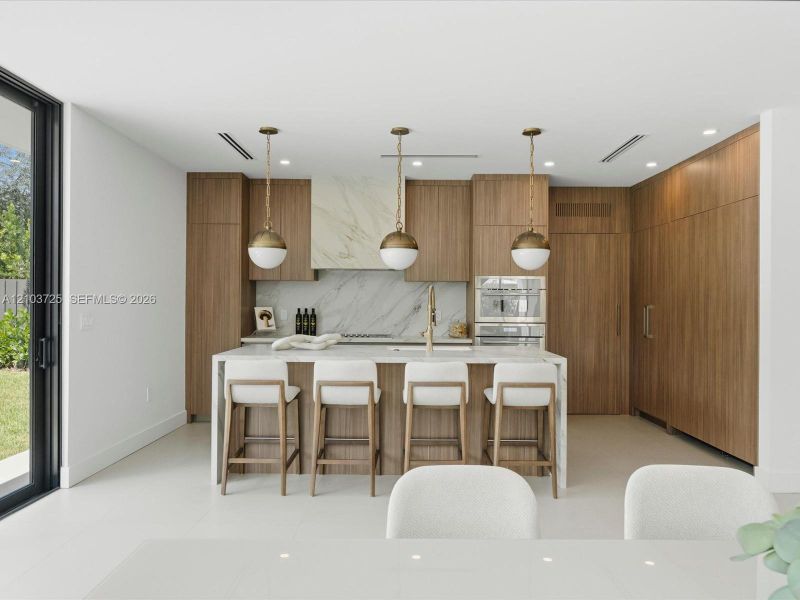 Furnished interior view inside a new home in , Miami (Image 13).
