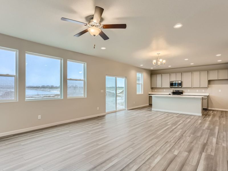 Representative unfurnished interior of a home built from the Pearl by View Homes in Lochbuie Station – Jewel Collection, Lochbuie (Image 14).