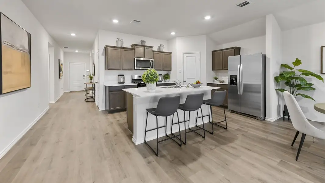 Furnished interior view inside a new home in Whitewing Trails, Princeton (Image 3).